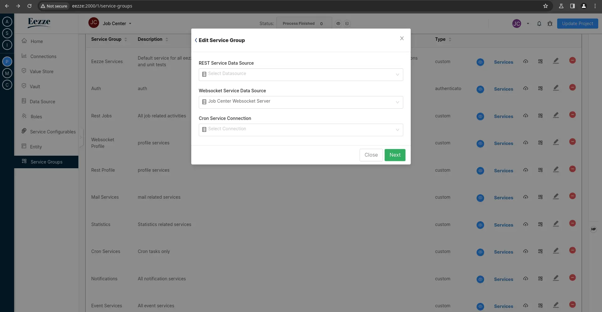 Eezze Service Groups
